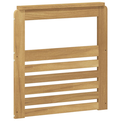 vidaXL Armrests Module 2 pcs White 59 x 6 x 61 cm Solid Acacia Wood