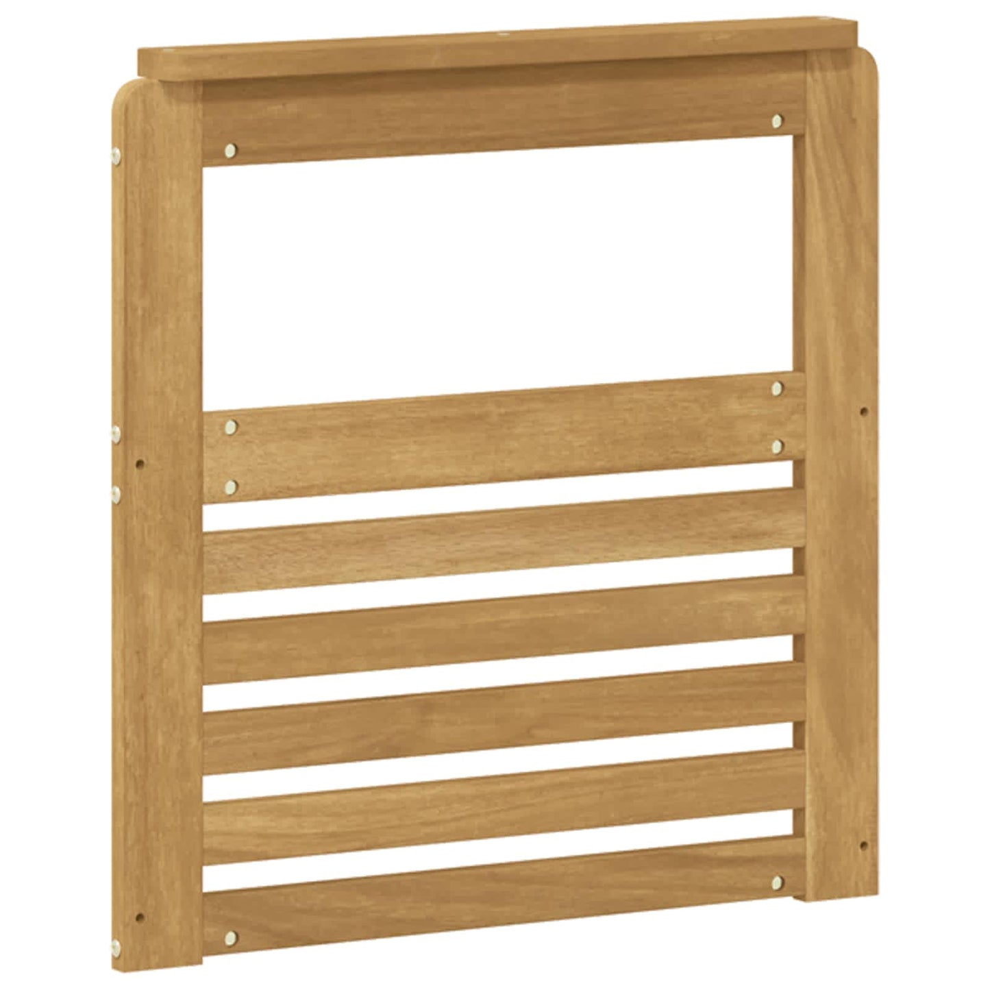 vidaXL Armrests Module 2 pcs White 59 x 6 x 61 cm Solid Acacia Wood
