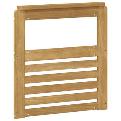 vidaXL Armrests Module 2 pcs White 59 x 6 x 61 cm Solid Acacia Wood