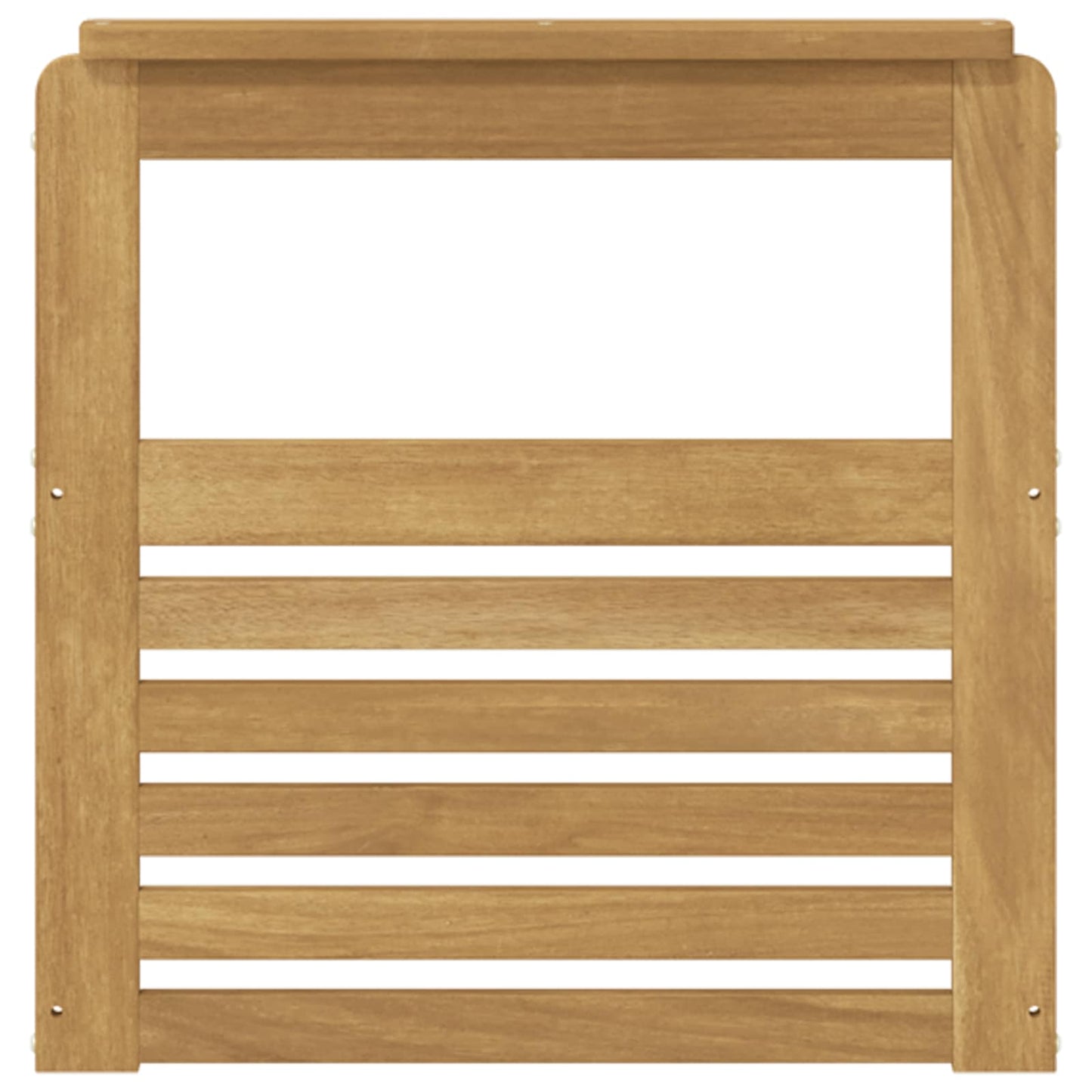 vidaXL Armrests Module 2 pcs White 59 x 6 x 61 cm Solid Acacia Wood
