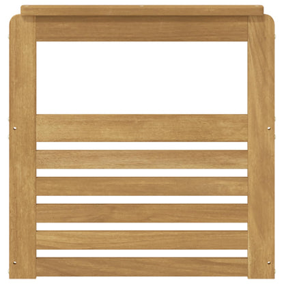 vidaXL Armrests Module 2 pcs White 59 x 6 x 61 cm Solid Acacia Wood
