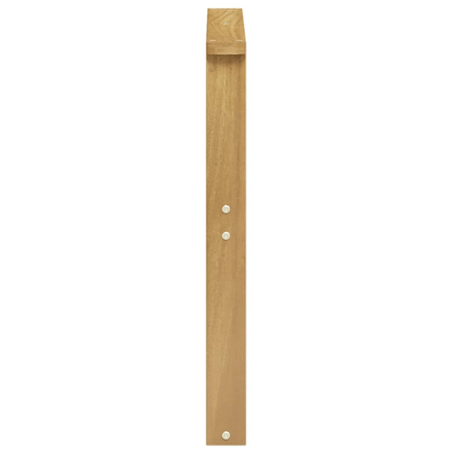 vidaXL Armrests Module 2 pcs White 60 x 6 x 61 cm Solid Acacia Wood