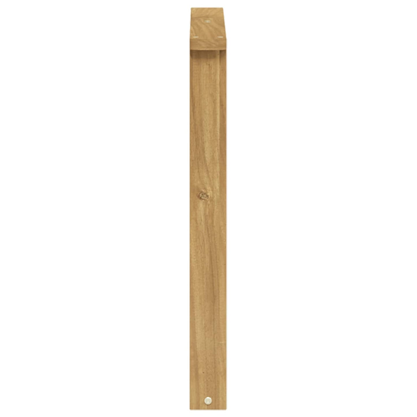 vidaXL Armrests Module 2 pcs White 60 x 6 x 61 cm Solid Acacia Wood