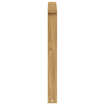 vidaXL Armrests Module 2 pcs White 60 x 6 x 61 cm Solid Acacia Wood