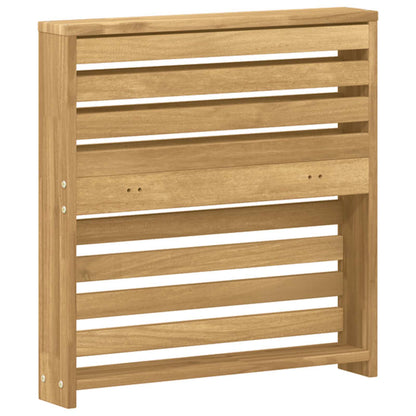 vidaXL Armrests Module 2 pcs White 58.5 x 10 x 61 cm Solid Acacia Wood