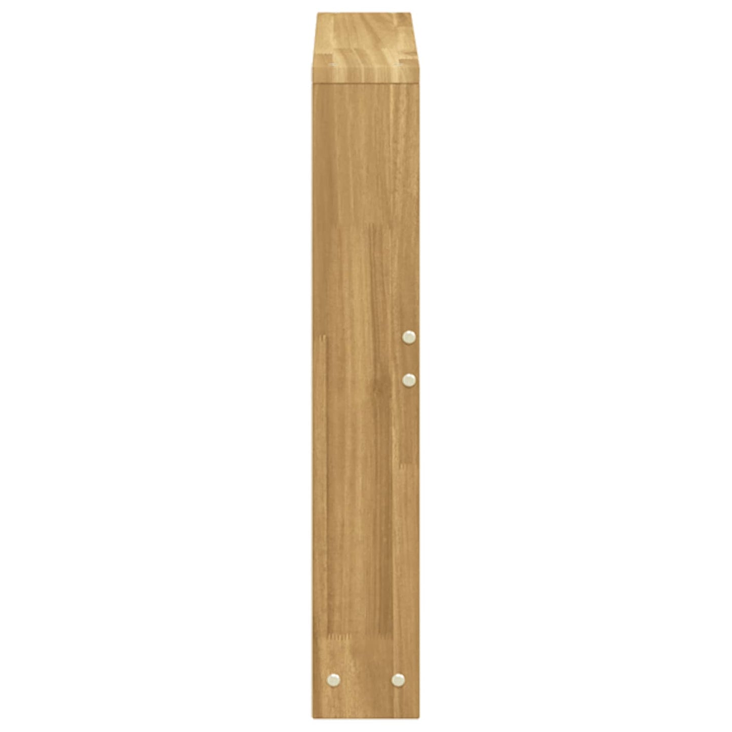 vidaXL Armrests Module 2 pcs White 58.5 x 10 x 61 cm Solid Acacia Wood