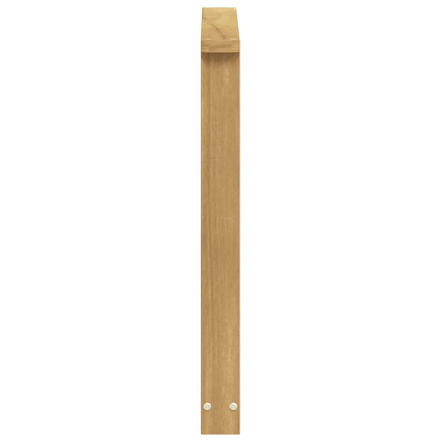 vidaXL Armrests Module 2 pcs White 60 x 6 x 61 cm Solid Acacia Wood