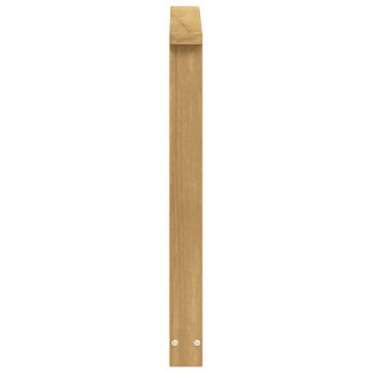 vidaXL Armrests Module 2 pcs White 60 x 6 x 61 cm Solid Acacia Wood