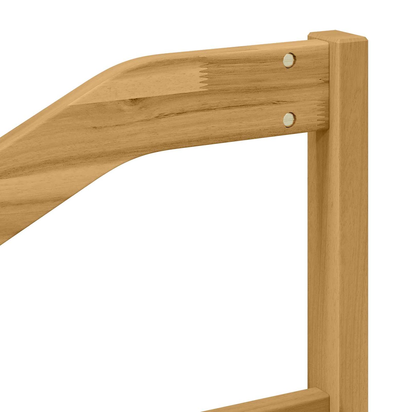 vidaXL Armrests Module 2 pcs White 59 x 4 x 73 cm Solid Acacia Wood