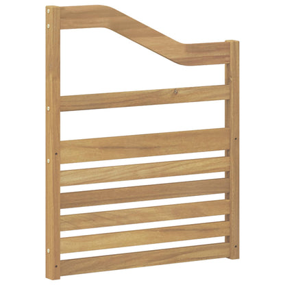 vidaXL Armrests Module 2 pcs White 59 x 4 x 73 cm Solid Acacia Wood