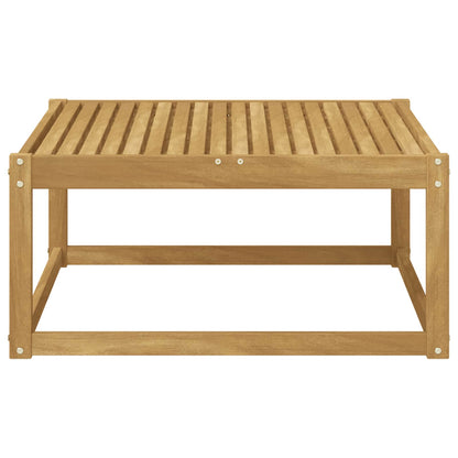 vidaXL Outdoor Footstool Solid Acacia Wood White 79 x 79 x 37 cm