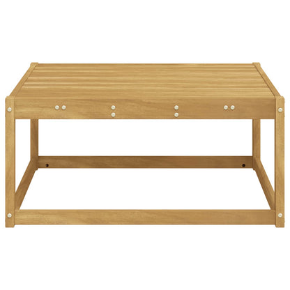 vidaXL Outdoor Footstool Solid Acacia Wood White 79 x 79 x 37 cm