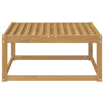 vidaXL Outdoor Footstool Solid Acacia Wood White 79 x 79 x 37 cm
