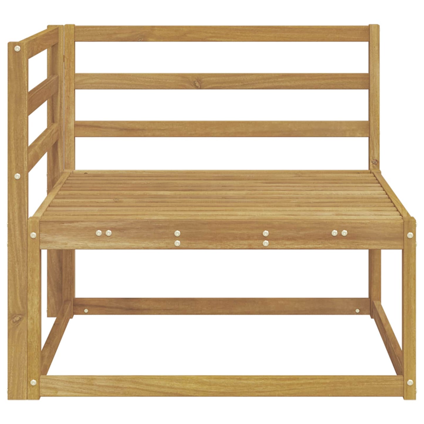 vidaXL Outdoor Corner sofa White 83 x 83 x 73 cm