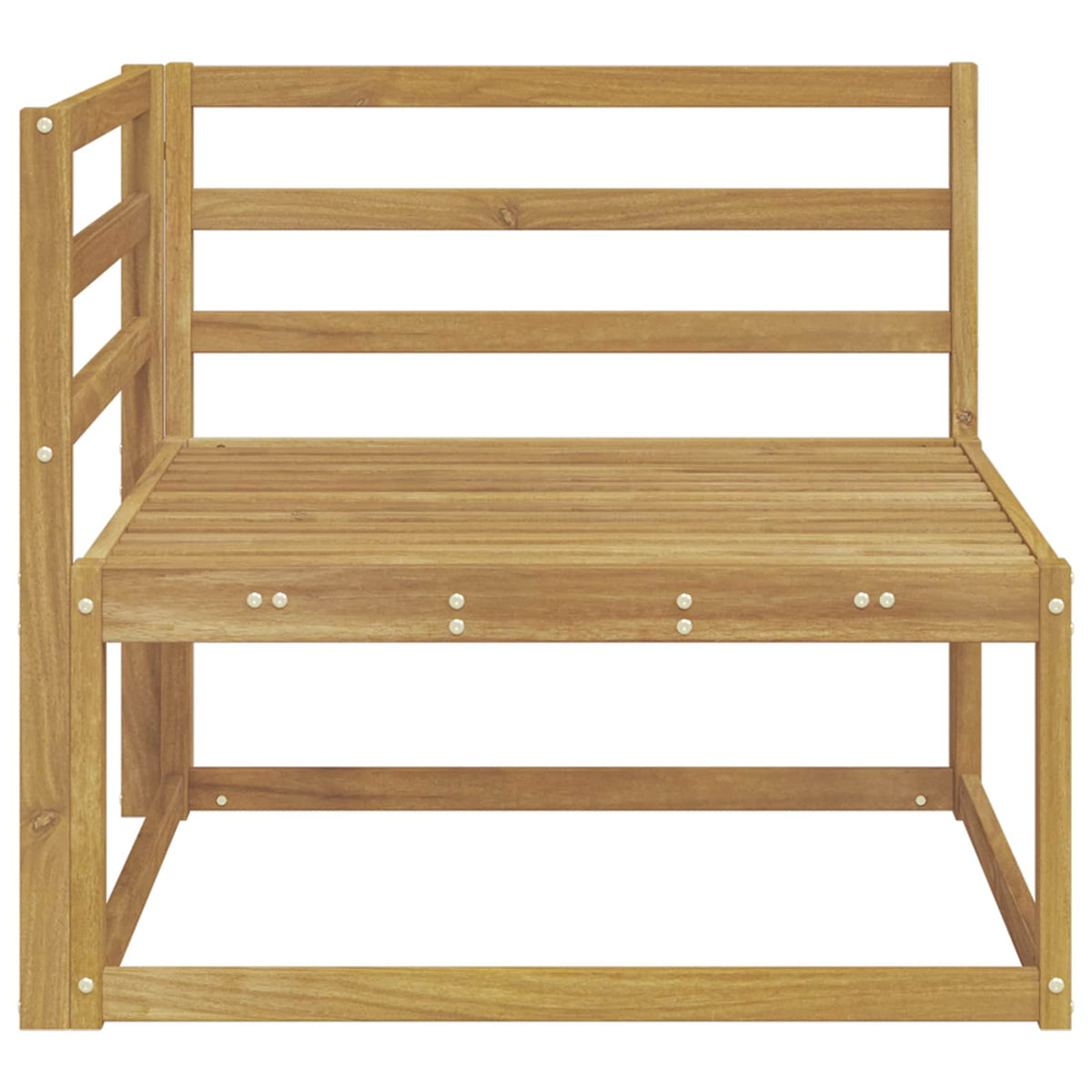 vidaXL Outdoor Corner sofa White 83 x 83 x 73 cm