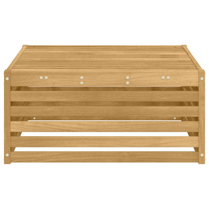 vidaXL Outdoor Footstool Solid Acacia Wood White 79 x 79 x 37 cm