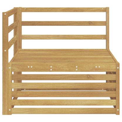 vidaXL Outdoor Corner Sofa Solid Acacia Wood White 83 x 83 x 73 cm