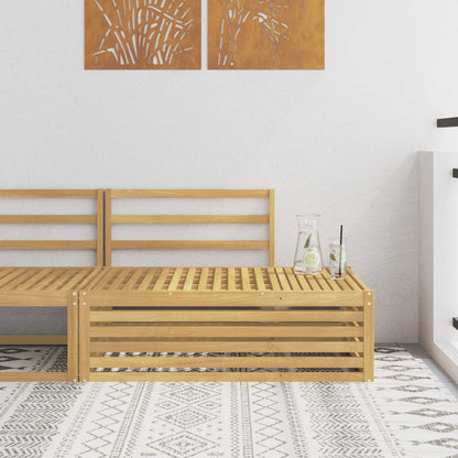 vidaXL Outdoor End sofa White 115 x 83 x 73 cm Solid Acacia Wood