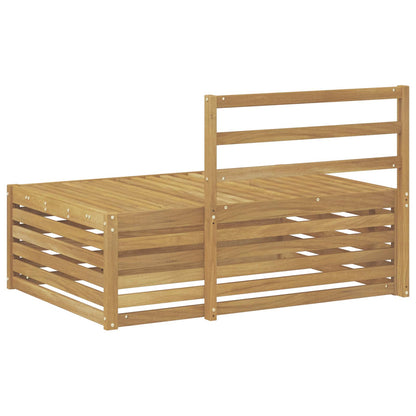 vidaXL Outdoor End sofa White 115 x 83 x 73 cm Solid Acacia Wood