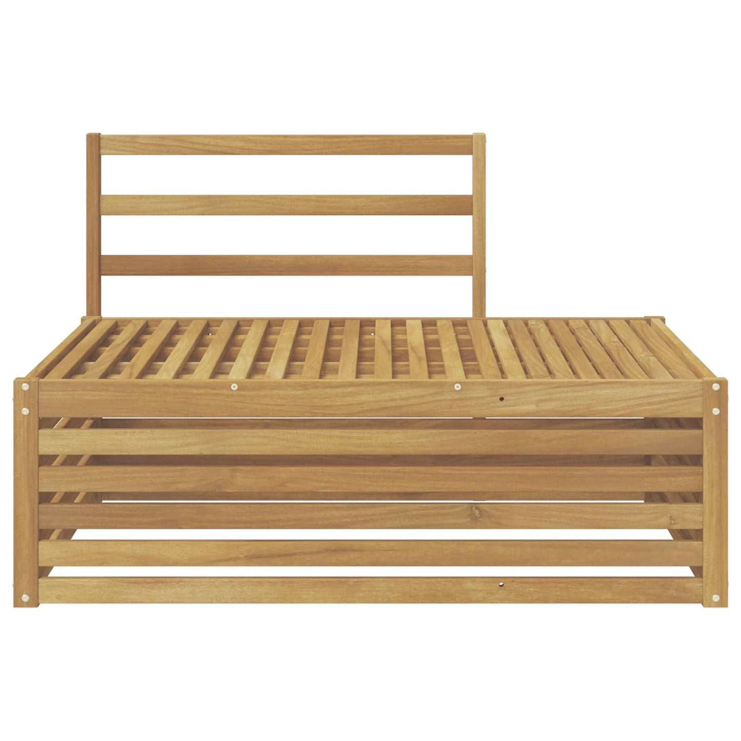 vidaXL Outdoor End sofa White 115 x 83 x 73 cm Solid Acacia Wood