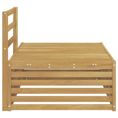 vidaXL Outdoor End sofa White 115 x 83 x 73 cm Solid Acacia Wood