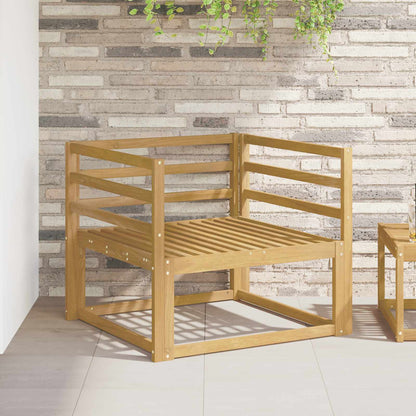 vidaXL Armrests Module 2 pcs White 79 x 4 x 73 cm Solid Acacia Wood