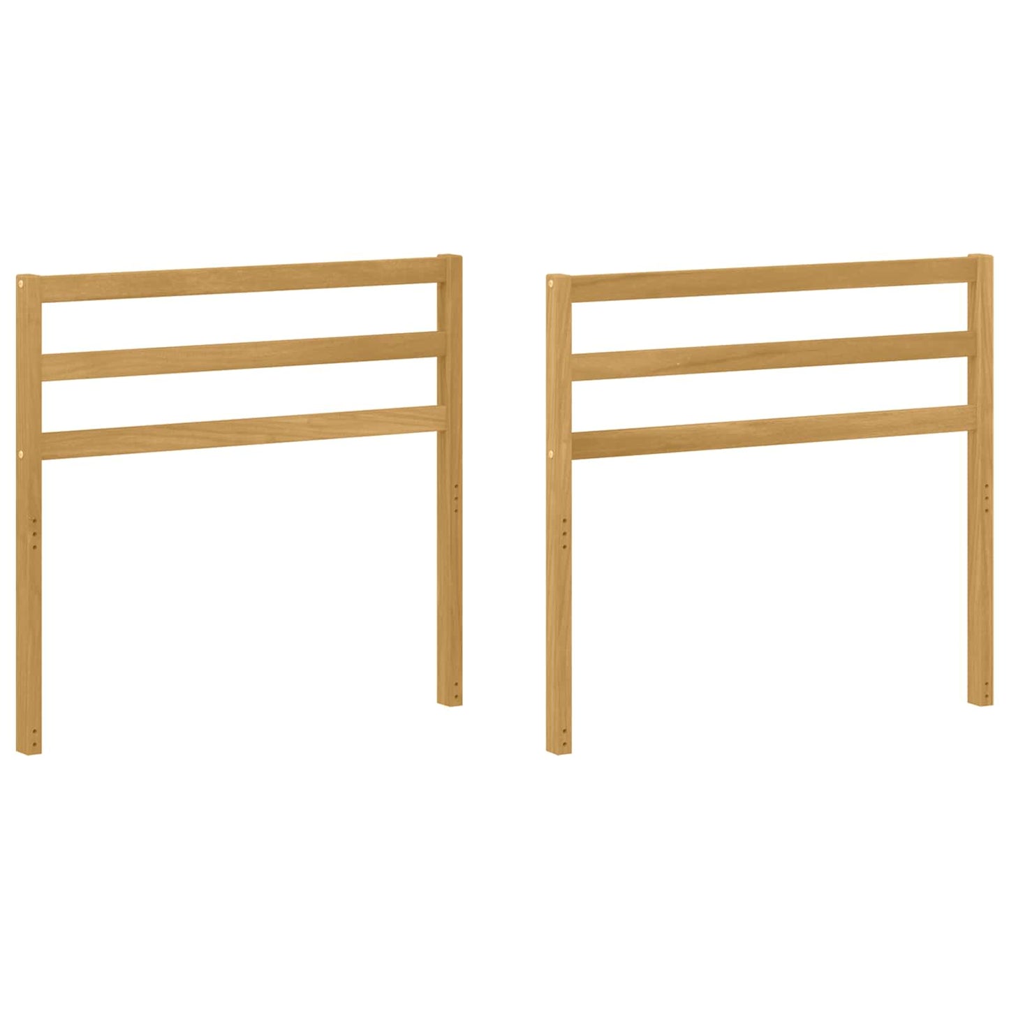 vidaXL Armrests Module 2 pcs White 79 x 4 x 73 cm Solid Acacia Wood
