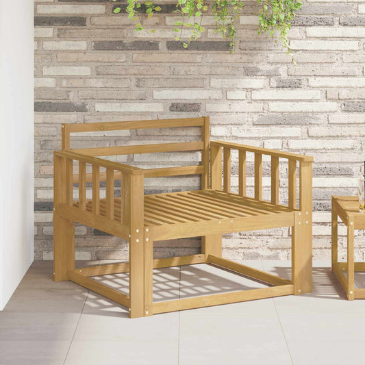 vidaXL Armrests Module 2 pcs White 80 x 6 x 61 cm Solid Acacia Wood
