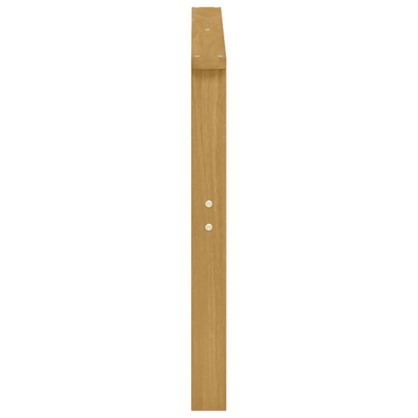 vidaXL Armrests Module 2 pcs White 80 x 6 x 61 cm Solid Acacia Wood