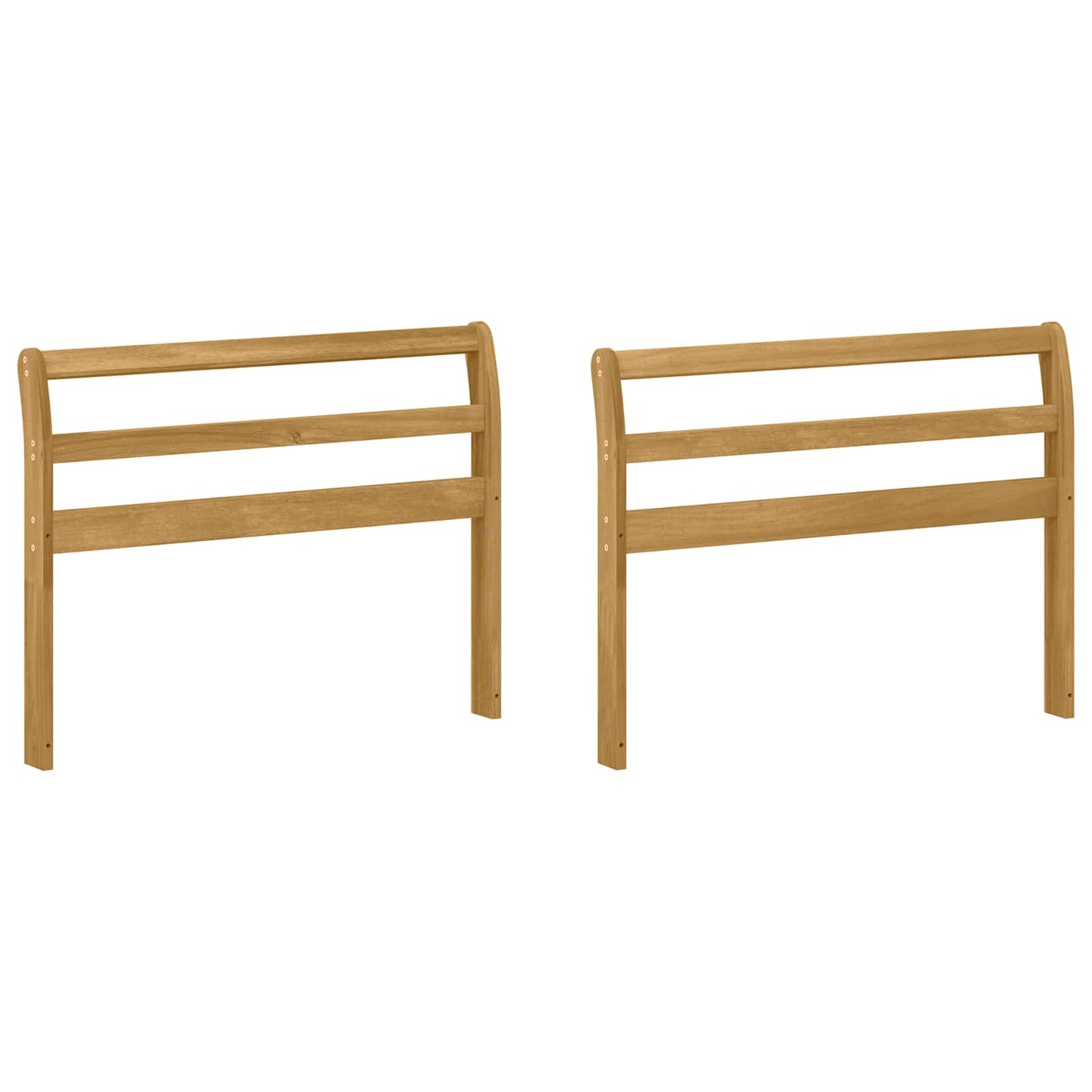 vidaXL Armrests Module 2 pcs White 78.5 x 8.5 x 60 cm