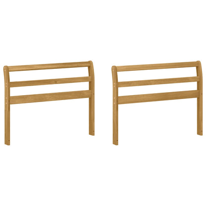 vidaXL Armrests Module 2 pcs White 78.5 x 8.5 x 60 cm