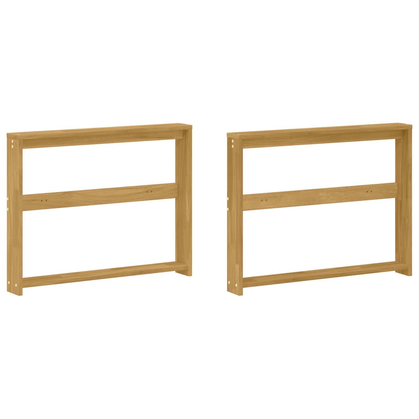 vidaXL Armrests Module 2 pcs White 78.5 x 10 x 61 cm Solid Acacia Wood