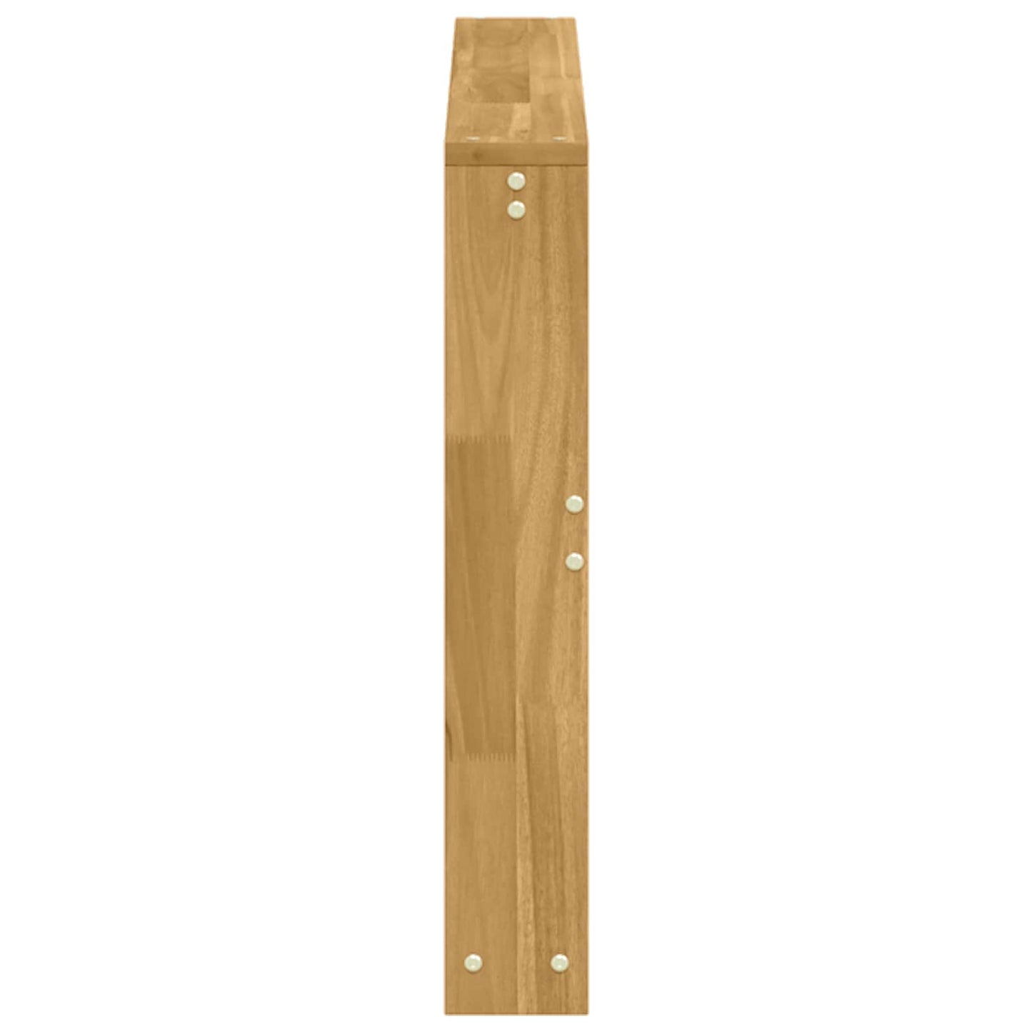 vidaXL Armrests Module 2 pcs White 78.5 x 10 x 61 cm Solid Acacia Wood