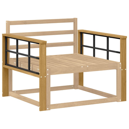 vidaXL Armrests Module 2 pcs White 80 x 6 x 61 cm Solid Acacia Wood