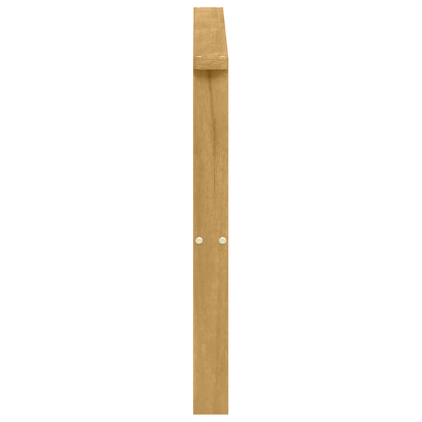 vidaXL Armrests Module 2 pcs White 80 x 6 x 61 cm Solid Acacia Wood