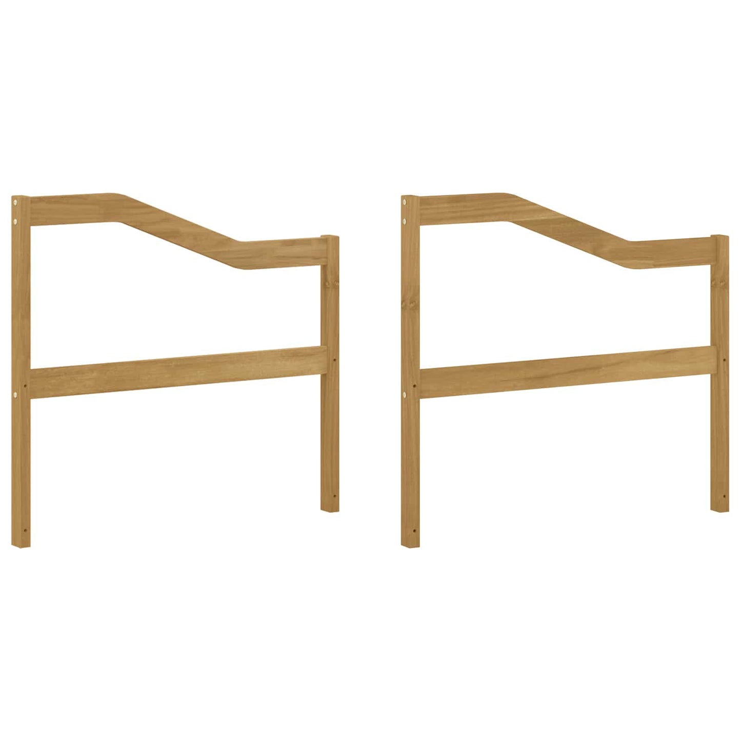 vidaXL Armrests Module 2 pcs White 79 x 4 x 73 cm Solid Acacia Wood