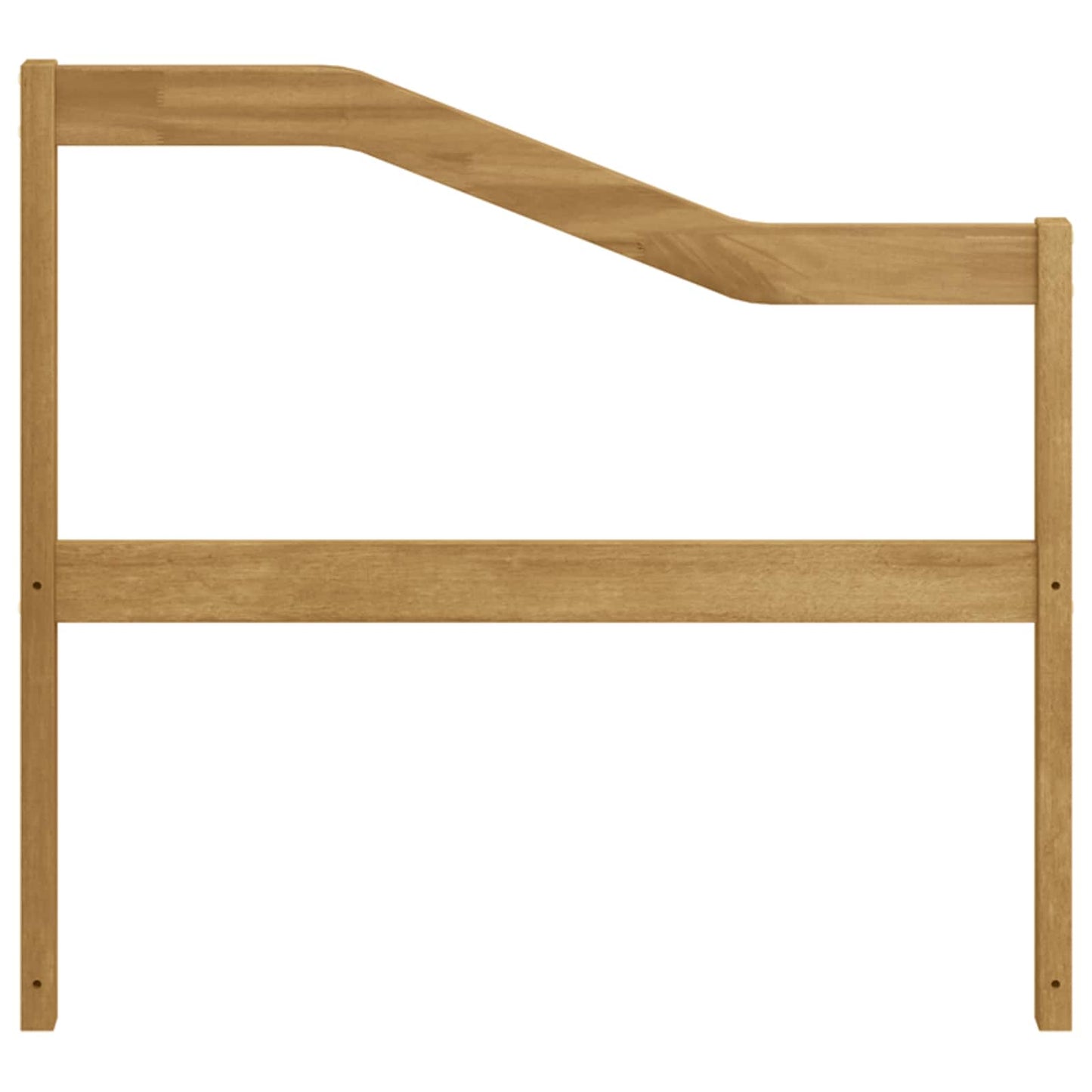 vidaXL Armrests Module 2 pcs White 79 x 4 x 73 cm Solid Acacia Wood