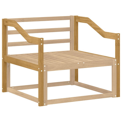 vidaXL Armrests Module 2 pcs White 79 x 4 x 73 cm Solid Acacia Wood
