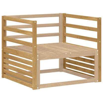 vidaXL Armrests Module 2 pcs White 79 x 4 x 73 cm Solid Acacia Wood