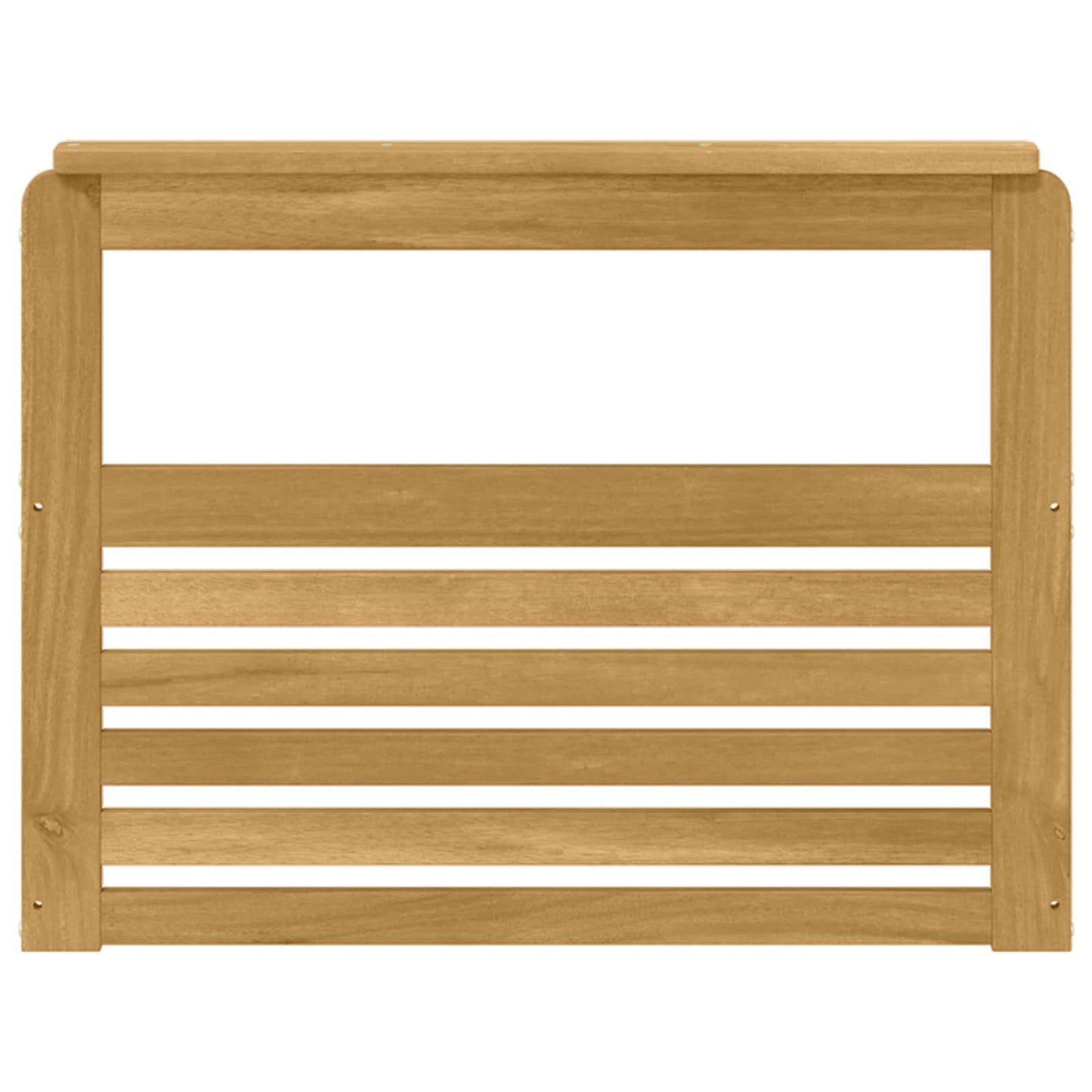 vidaXL Armrests Module 2 pcs White 79 x 6 x 61 cm Solid Acacia Wood