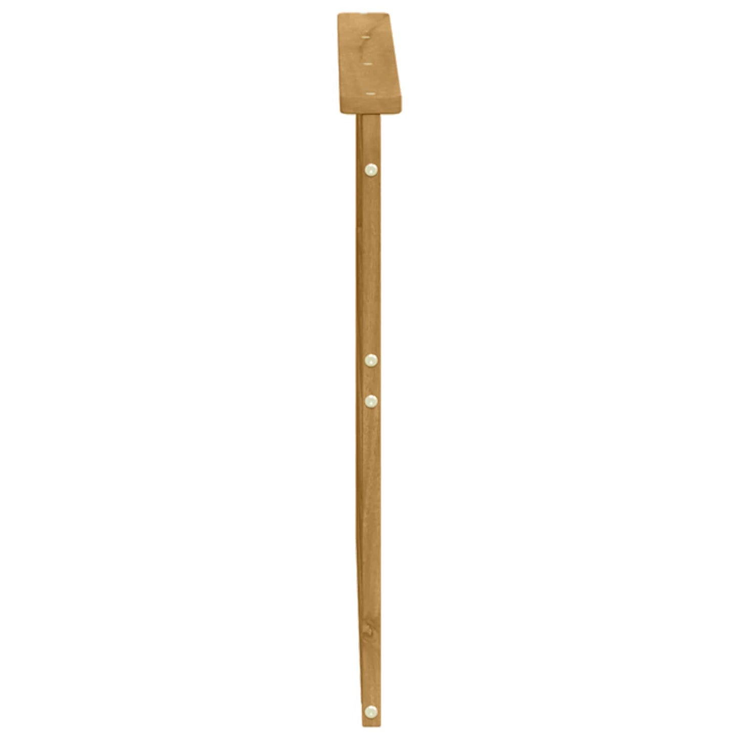 vidaXL Armrests Module 2 pcs White 79 x 6 x 61 cm Solid Acacia Wood