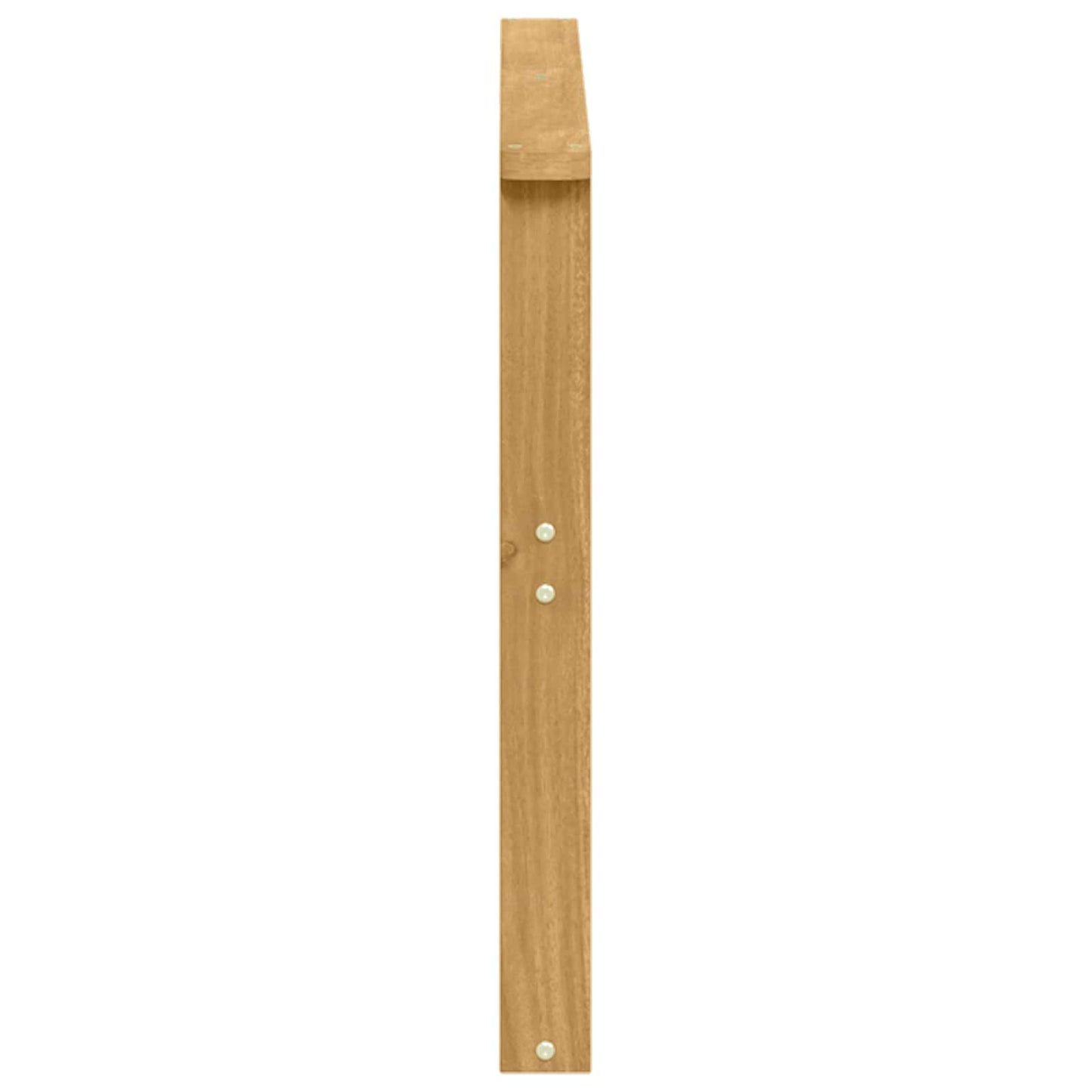 vidaXL Armrests Module 2 pcs White 80 x 6 x 61 cm Solid Acacia Wood
