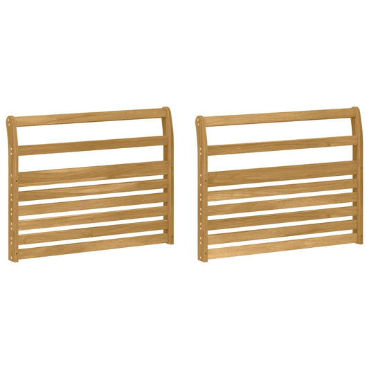 vidaXL Armrests Module 2 pcs White 78.5 x 8.5 x 60 cm