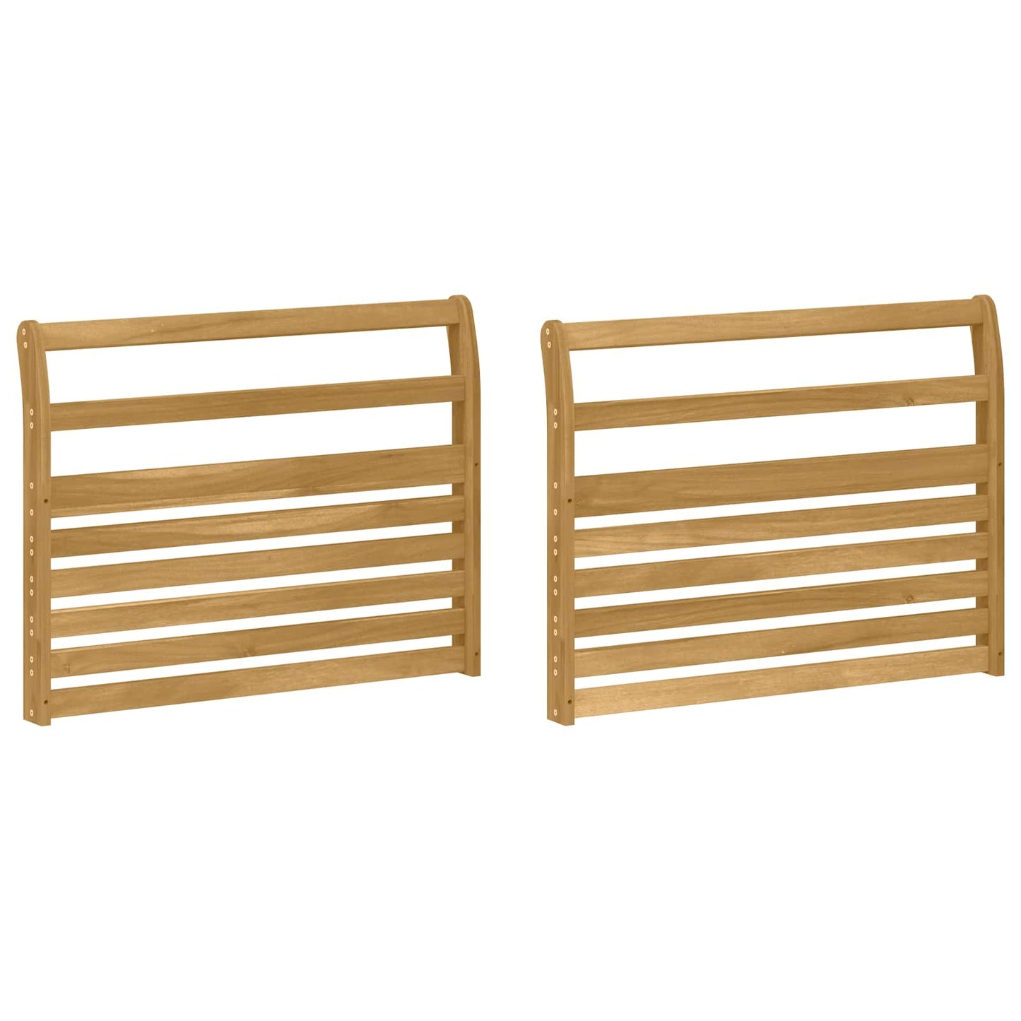 vidaXL Armrests Module 2 pcs White 78.5 x 8.5 x 60 cm