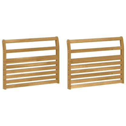vidaXL Armrests Module 2 pcs White 78.5 x 8.5 x 60 cm