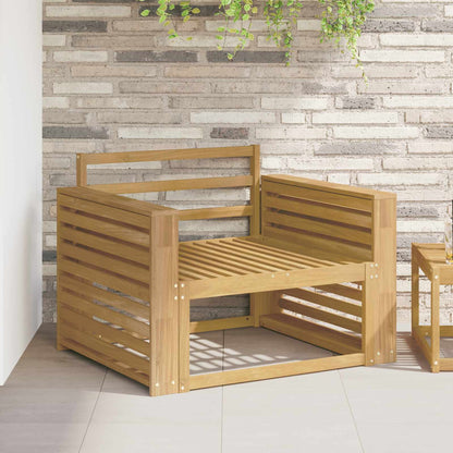 vidaXL Armrests Module 2 pcs White 78.5 x 10 x 61 cm Solid Acacia Wood