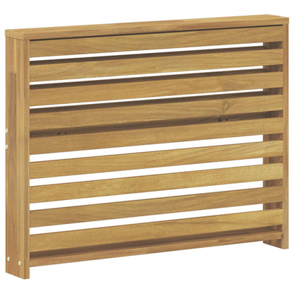 vidaXL Armrests Module 2 pcs White 78.5 x 10 x 61 cm Solid Acacia Wood