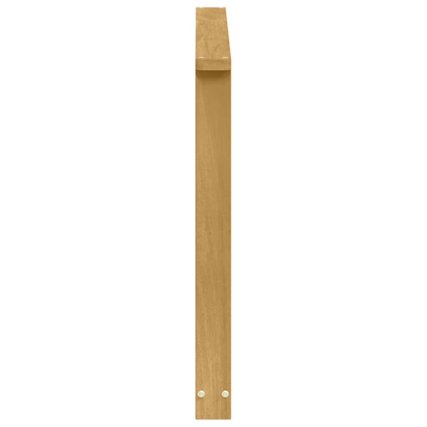 vidaXL Armrests Module 2 pcs White 80 x 6 x 61 cm Solid Acacia Wood