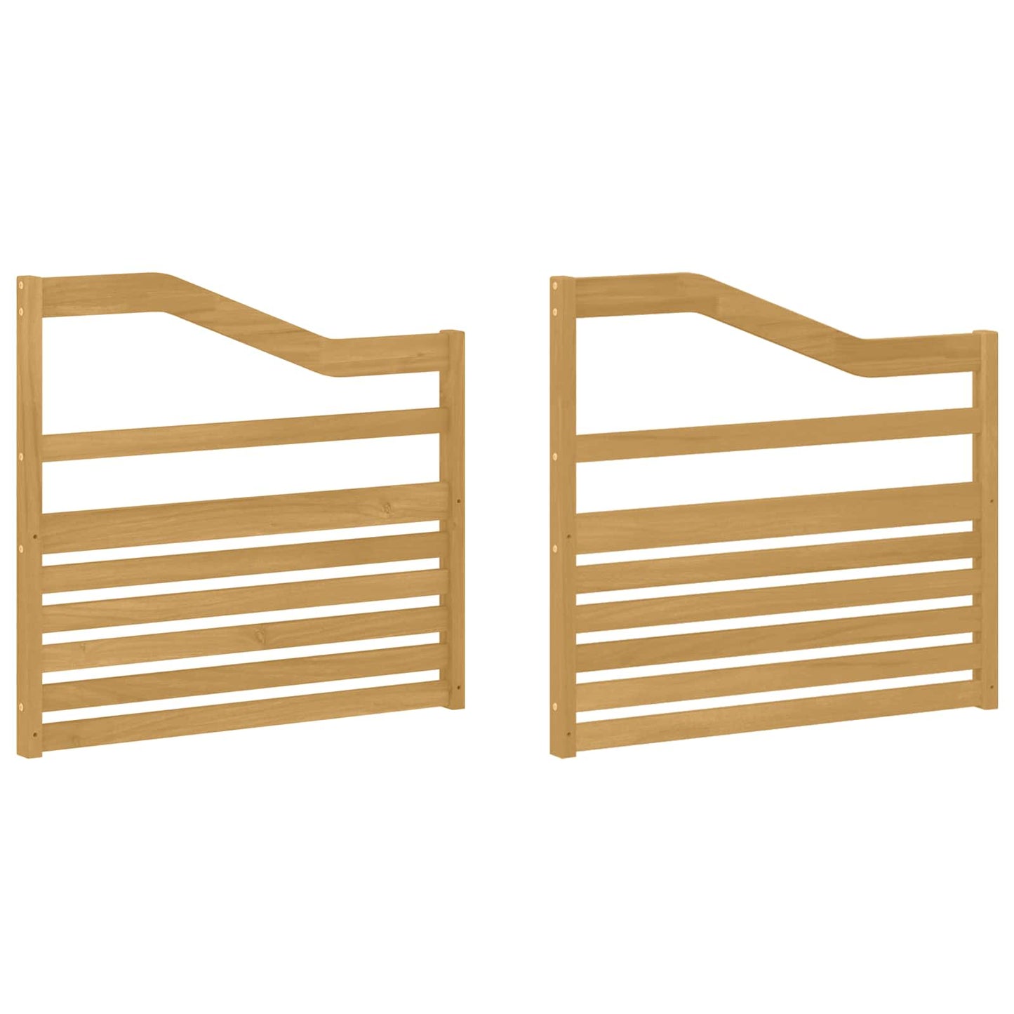 vidaXL Armrests Module 2 pcs White 79 x 4 x 73 cm Solid Acacia Wood
