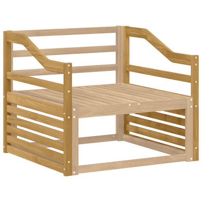 vidaXL Armrests Module 2 pcs White 79 x 4 x 73 cm Solid Acacia Wood
